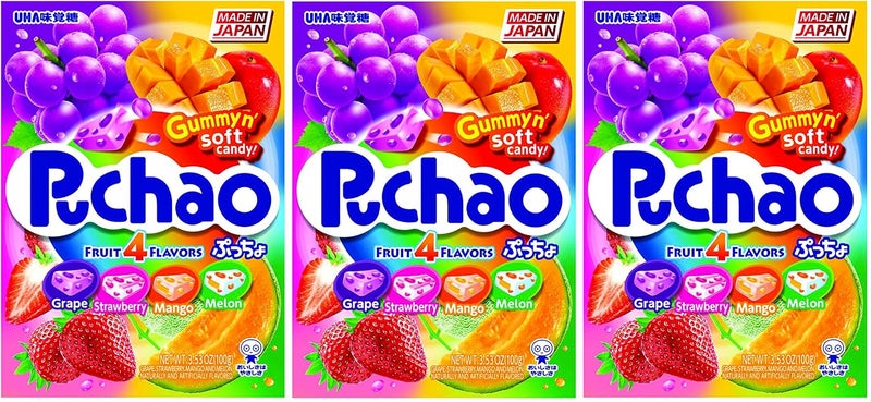 SUPOOBE Puchao Gummy n' Soft Candy - 4 Fruit Flavors - Image 1